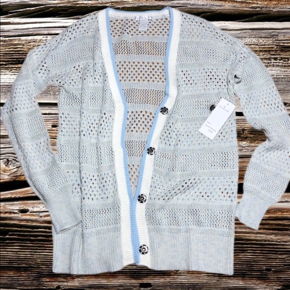 Design History Sweaters - Design History Snap Front Cardigan